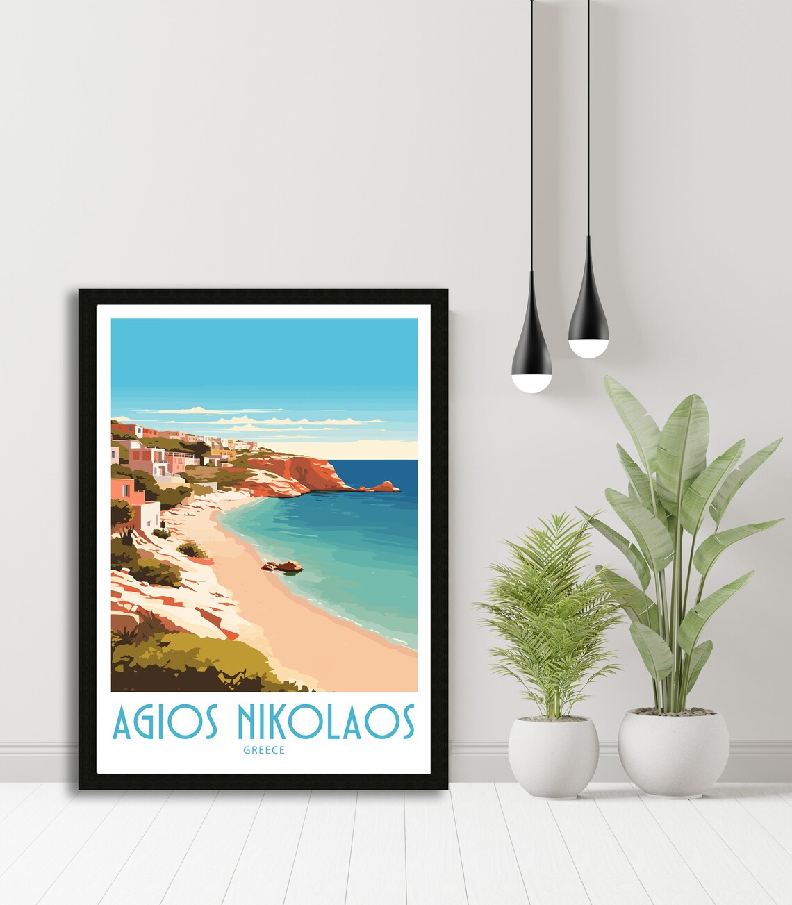 Agios Nikolaos Travel Poster, Greece Wall Decor - Image 5