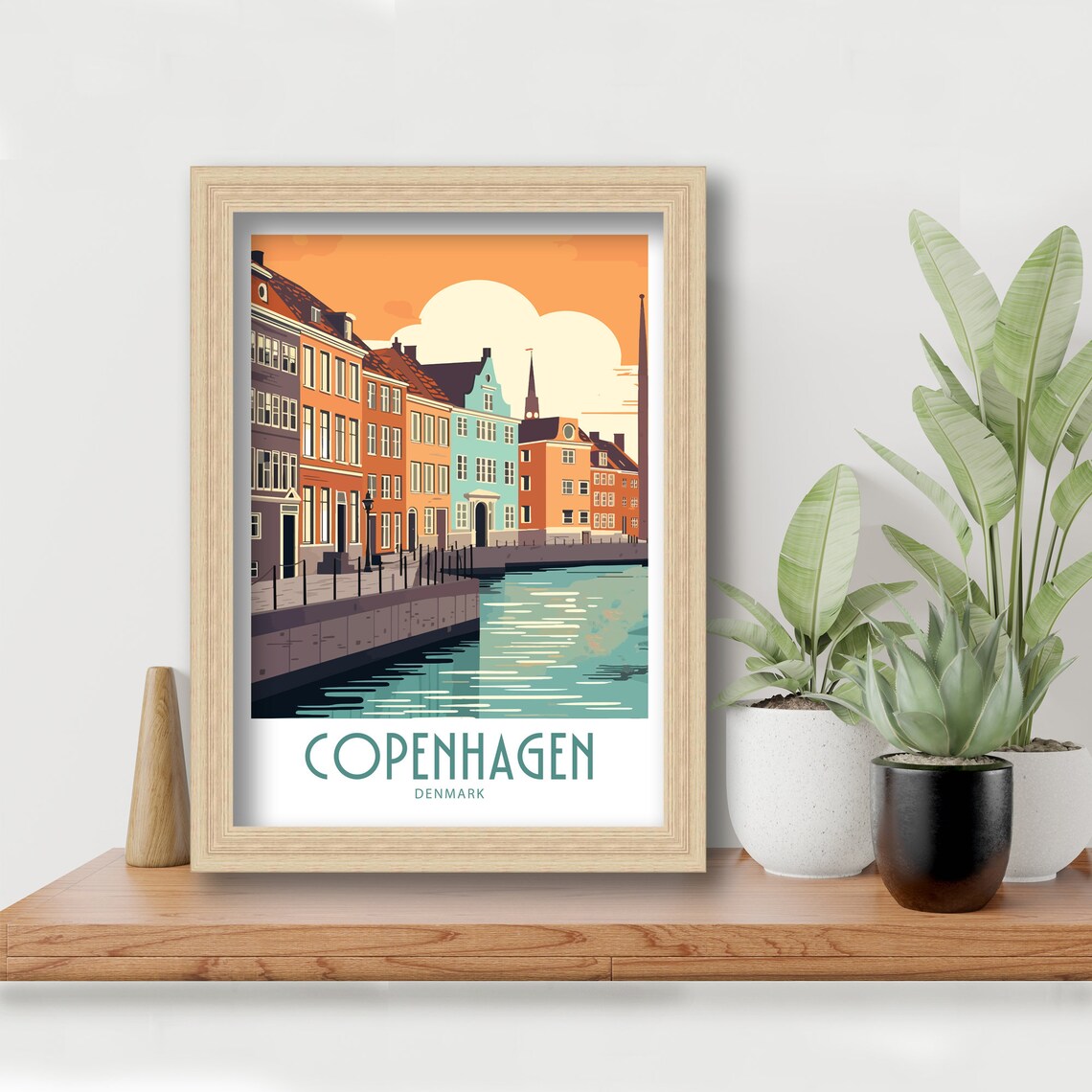 Copenhagen Denmark Gift Travel Poster - Image 6