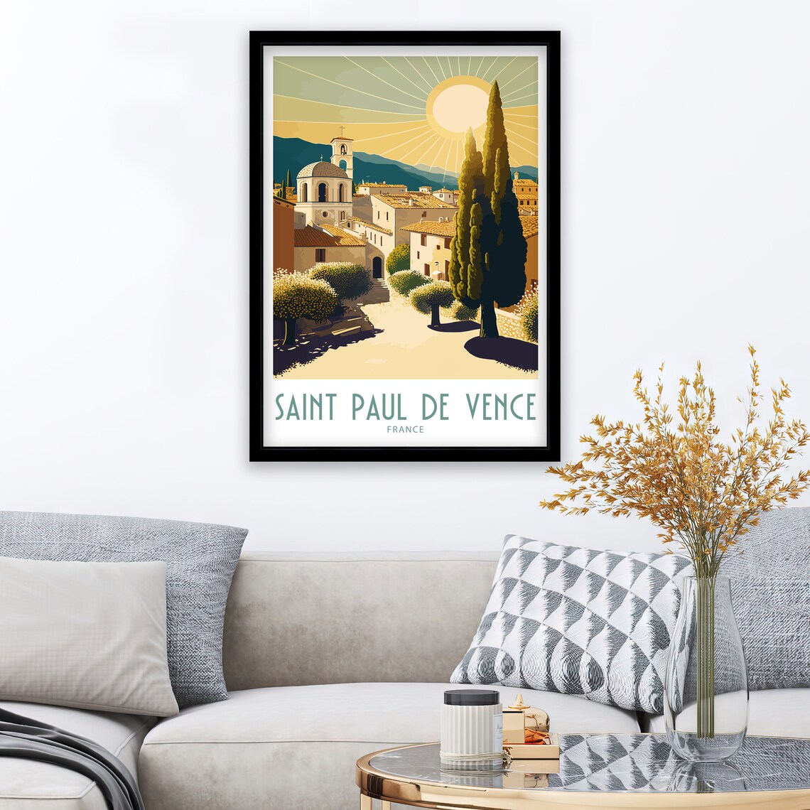 Saint Paul De Vence Travel Print Saint Paul De Vence France Poster Home Dcor Saint Paul De Vence France Print Saint Paul De Vence France - Image 3