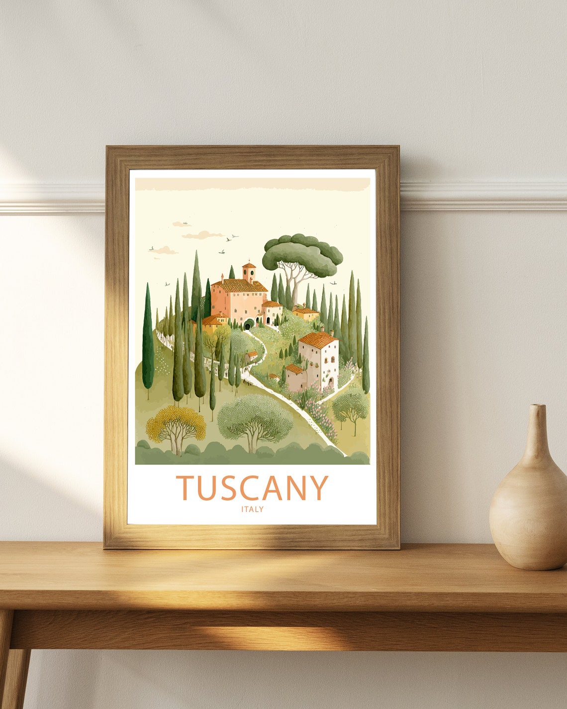 Tuscany Travel Print Wall Art Tuscany Travel Poster Gift Tuscany Italy Scenic Wall Art Tuscany Italy Gift For Tuscany Italy Scenic Artwork - Image 4