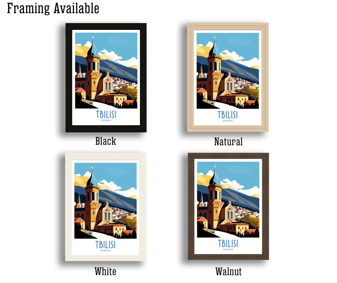 Tbilisi Travel Poster, Georgia City Wall Art - Image 2