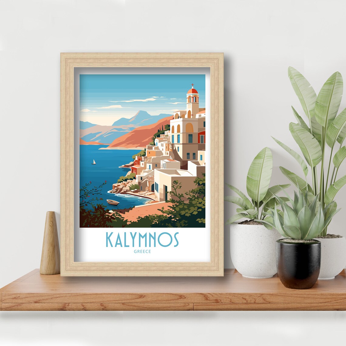 Kalymnos Travel Poster, Greece Home Decor - Image 6