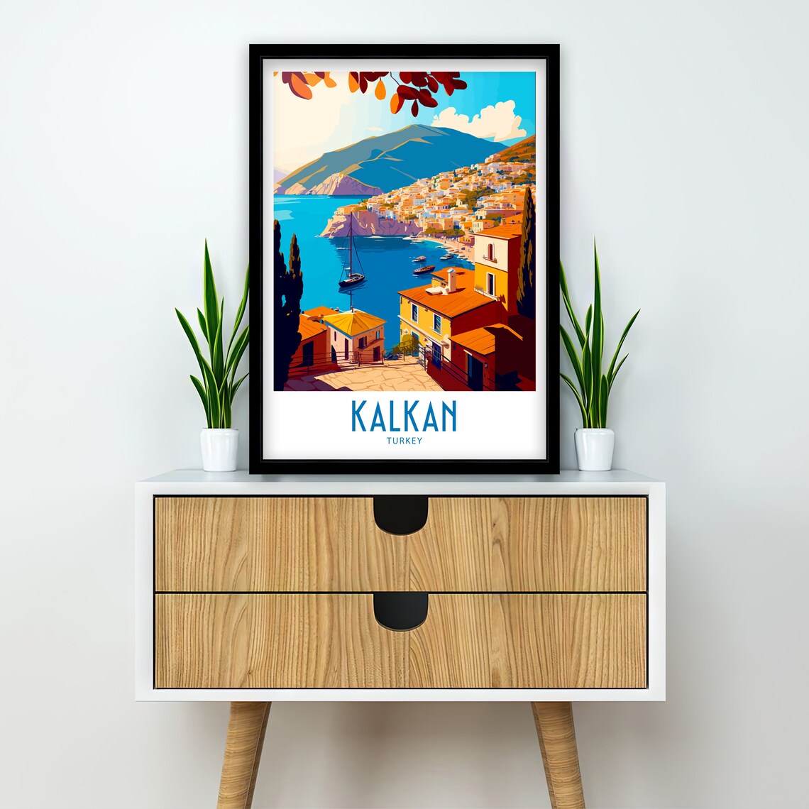 Kalkan Travel Poster, Turkey Scenic Art Print - Image 2
