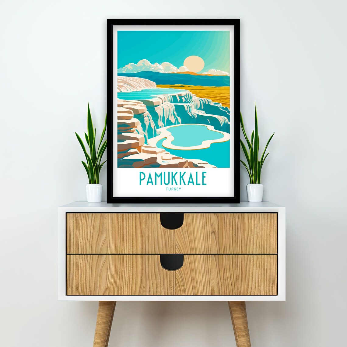 Pamukkale Turkey Travel Poster, Travel Print - Image 2
