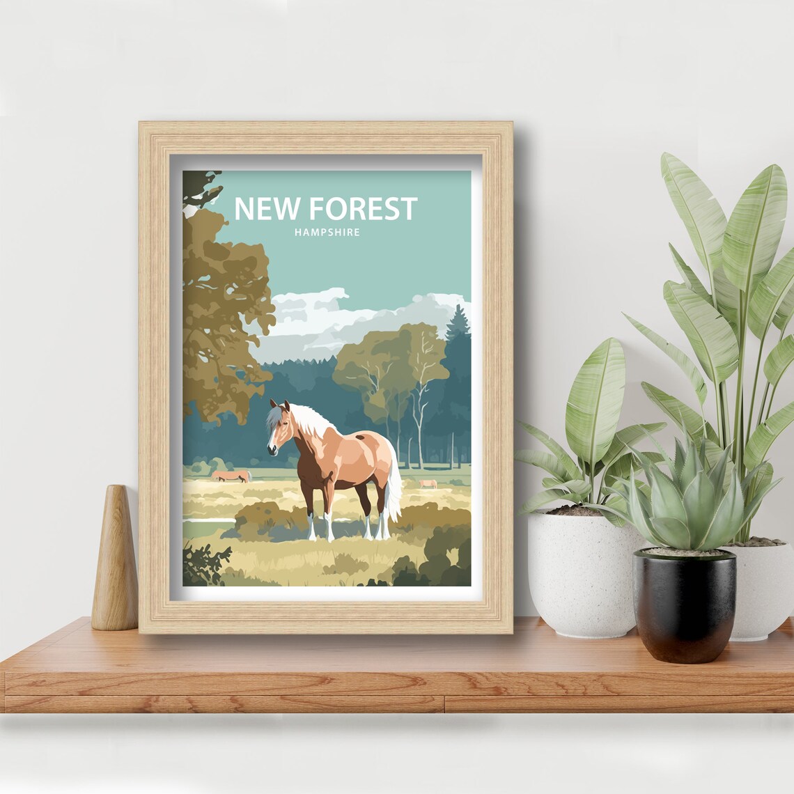 New Forest Pony Art Print, Hampshire National Forest - Image 5