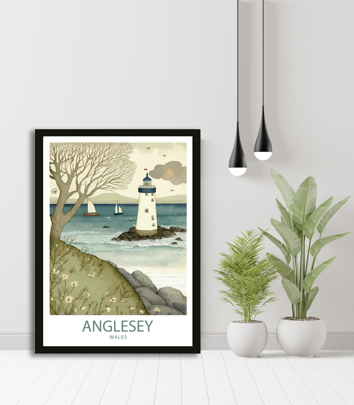 Anglesey Wales Travel Poster - Image 3