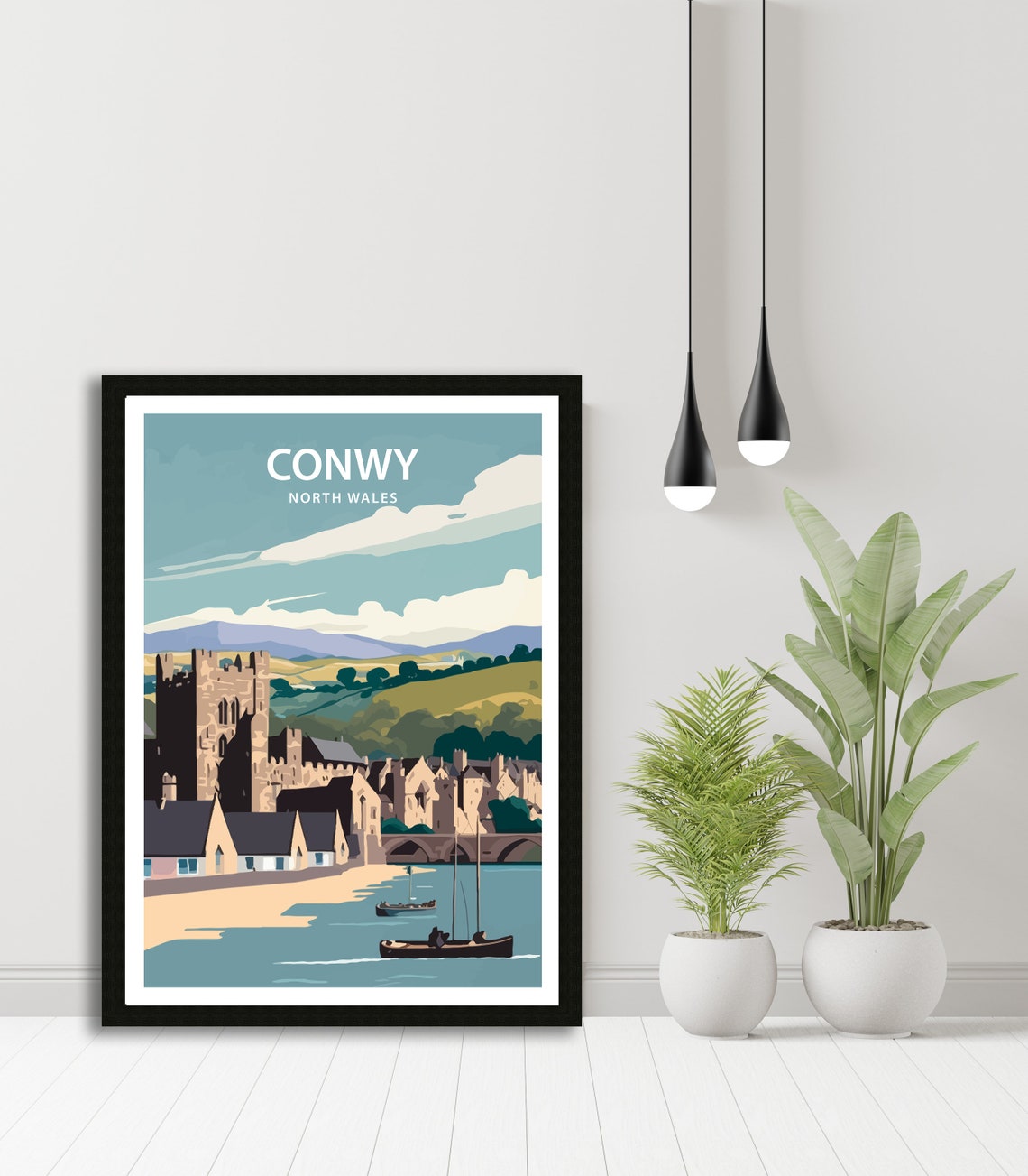 Conwy North Wales Travel Print Conwy Home Dcor Conwy North Wales Art Print Conwy Room Print For Conwy North Wales Gift Art Conwy Decor - Image 5