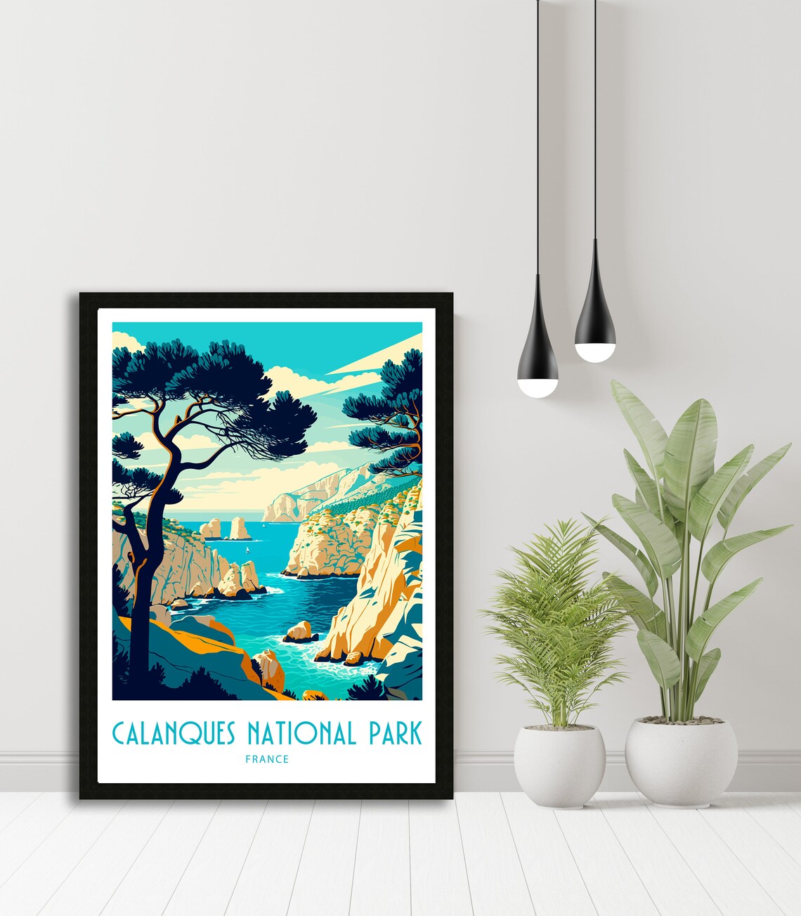 Calanques National Park France Travel Poster - Image 5