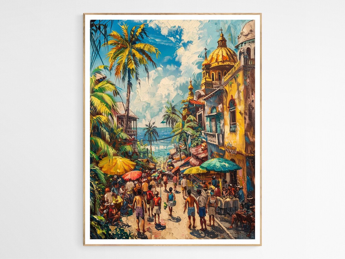 Historic Iloilo City Art Print, Philippines Travel Poster