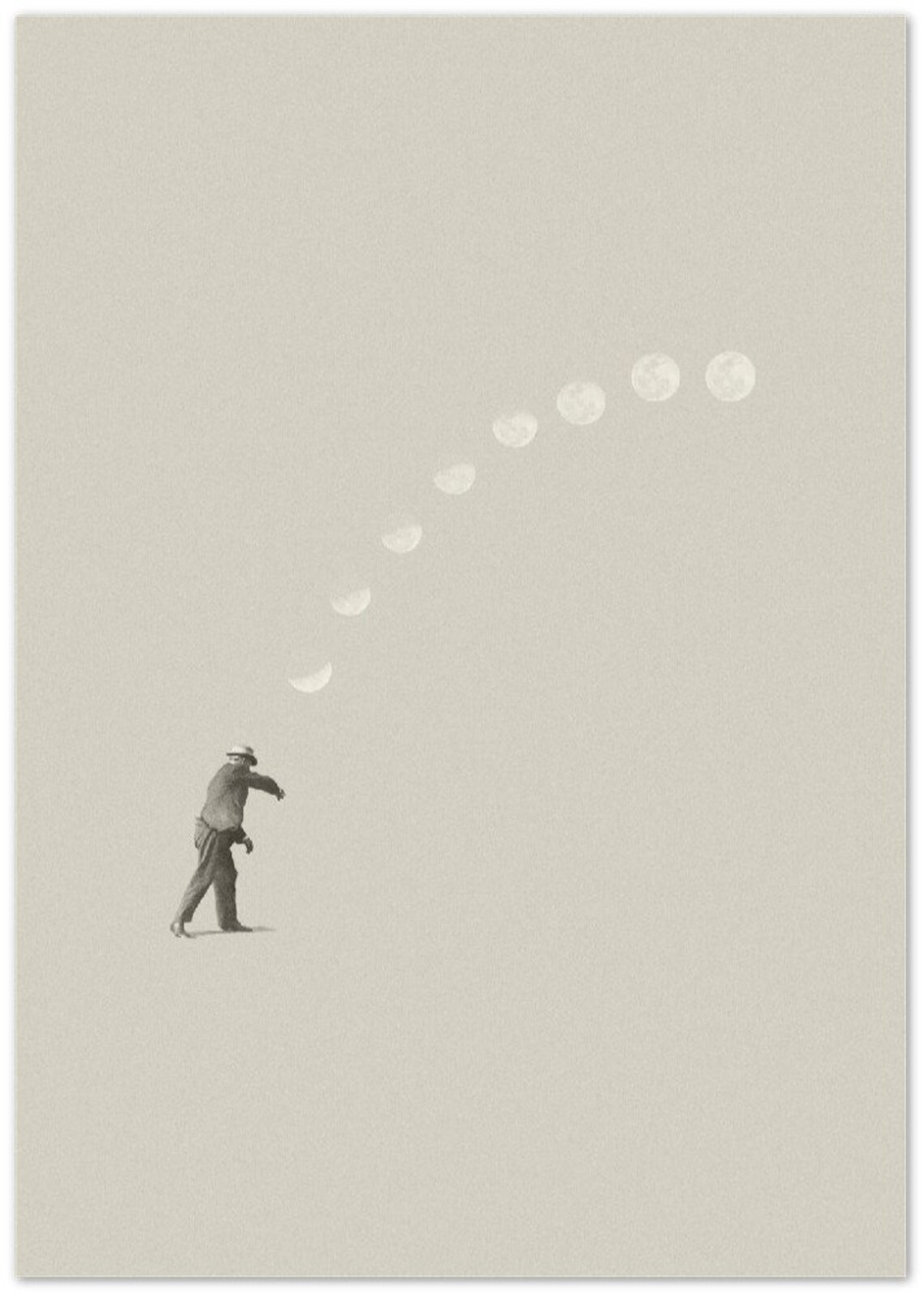 Lucky Shot Japandi Art Print, Museum Quality Matte - Image 2