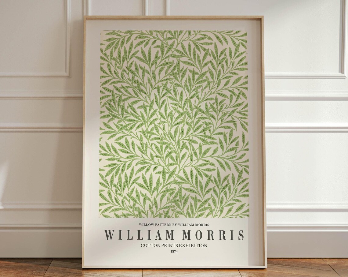 Willow Pattern by William Morris, Vintage Botanical Art Print - Image 2
