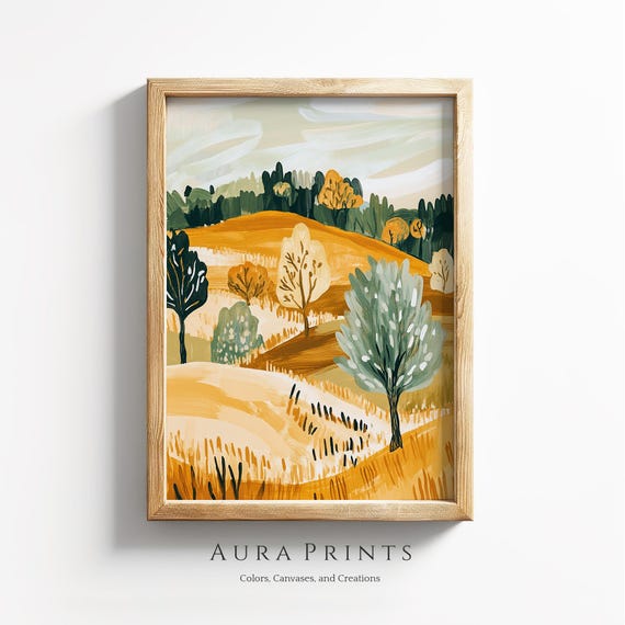 Henri Matisse Vintage Tuscan Hills Landscape Rustic European Country Wall Art 1289