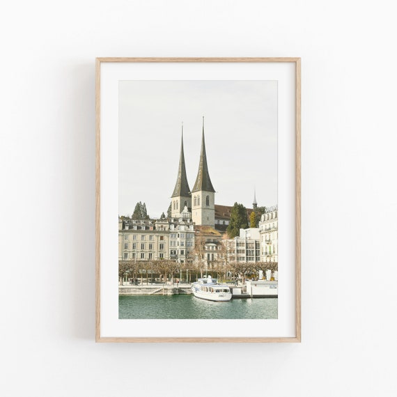 Switzerland Forest Art Print, Alps Nature View