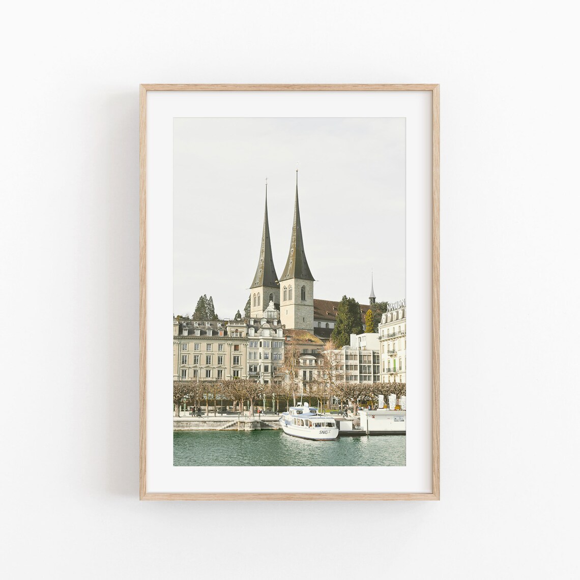Switzerland Forest Art Print, Alps Nature View