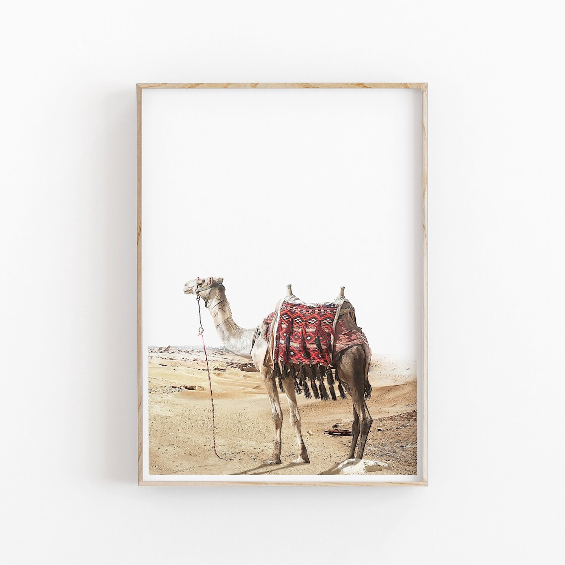 Camel Art Print, Bohemian Desert Safari Decor - Image 2