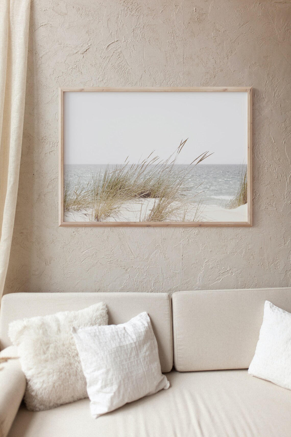Farmhouse Pampas Grass Botanical Art Print, Boho - Image 3