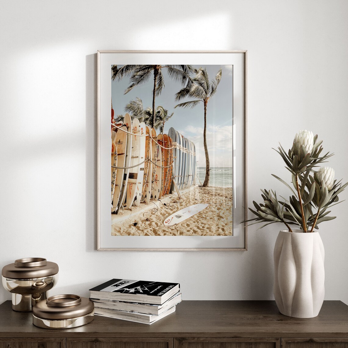 Surf Print Hawaii Maui Travel Poster, Maui Wall Decor - Image 3