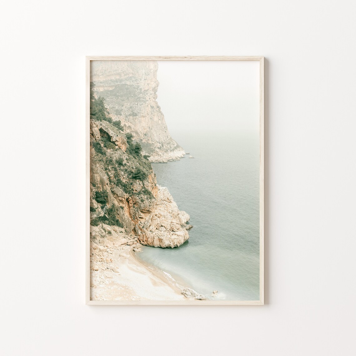 Ocean Print, Modern Minimalist Mediterranean Sea - Image 2