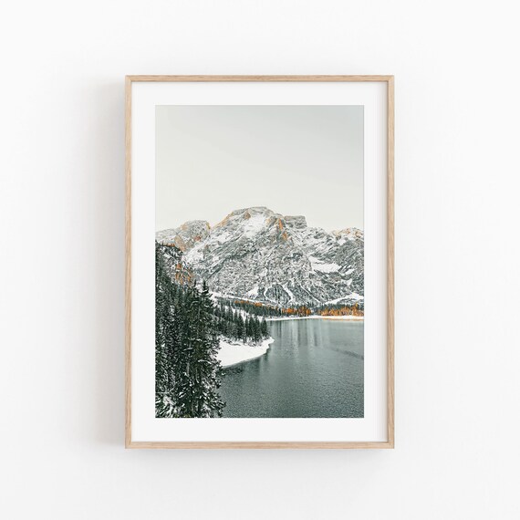 Mountain Print, Modern Minimalist Poster Art