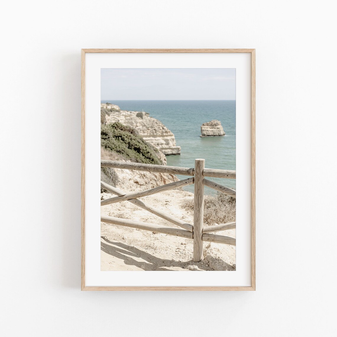 Beach Modern Minimalist Poster Print, Sea Art