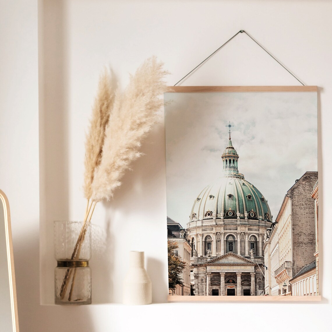 Denmark City Poster, Scandinavian Cathedral Travel Poster - Image 2