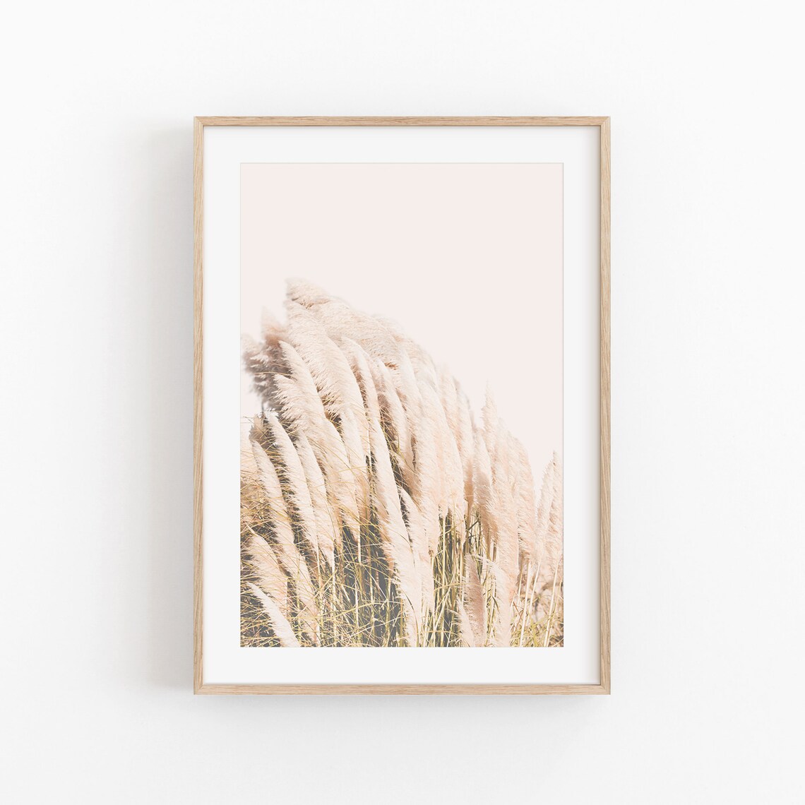 Desert Pampas Grass Print, Farmhouse Rustic Decor