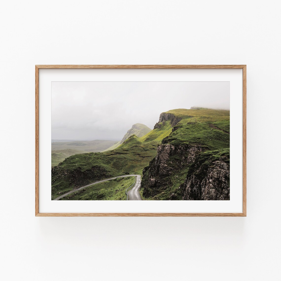 Scotland Travel Poster, Modern Minimalist Art