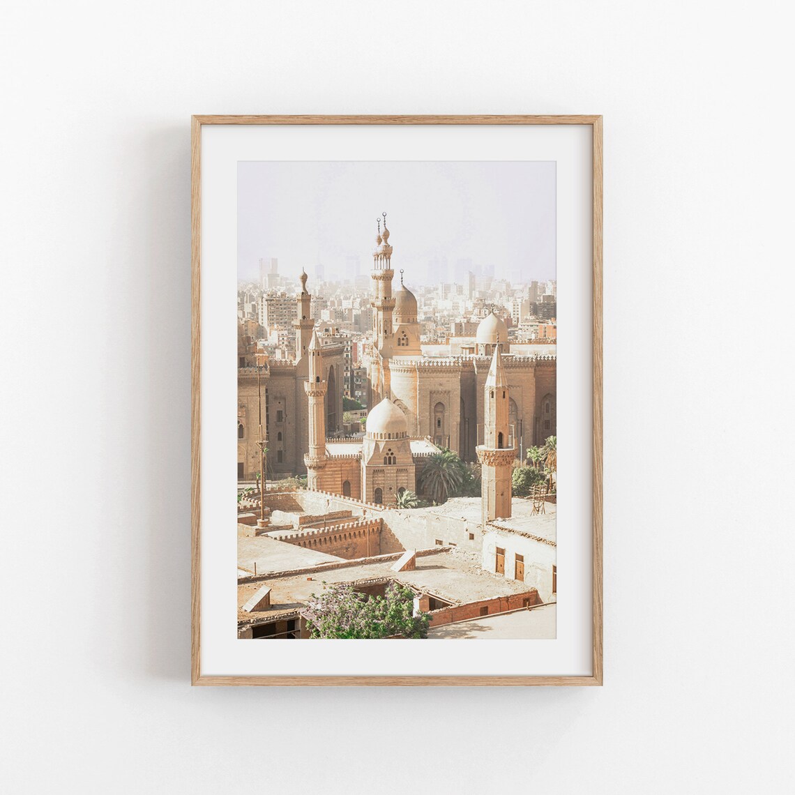 Cairo Egypt Islamic Old City Mosques Minarets Photography Print