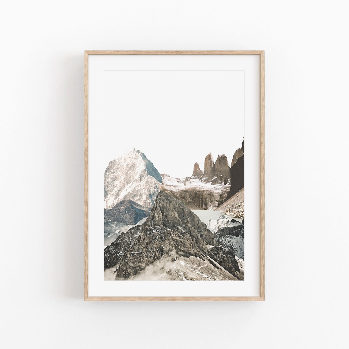 Mountain Print, Modern Minimalist Poster
