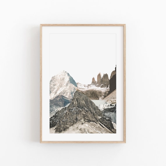 Mountain Print, Modern Minimalist Poster