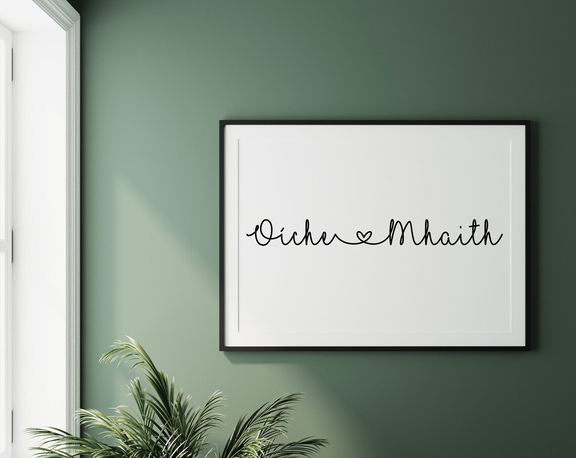 Irish Oche Mhaith Good Night Bedroom Art Print - Image 2