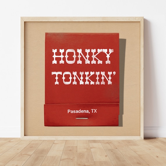 Honky Tonkin Western Decor Art Print, Southwestern