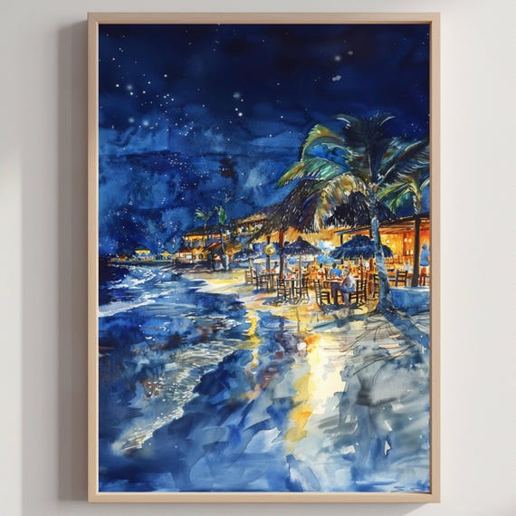 Cabo San Lucas Mexico Watercolor Print Travel Art Poster