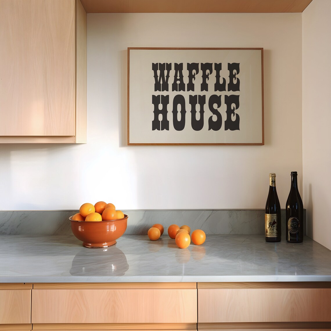 Waffle House Bold Western Lettering Retro Diner Kitchen Sign Print - Image 3