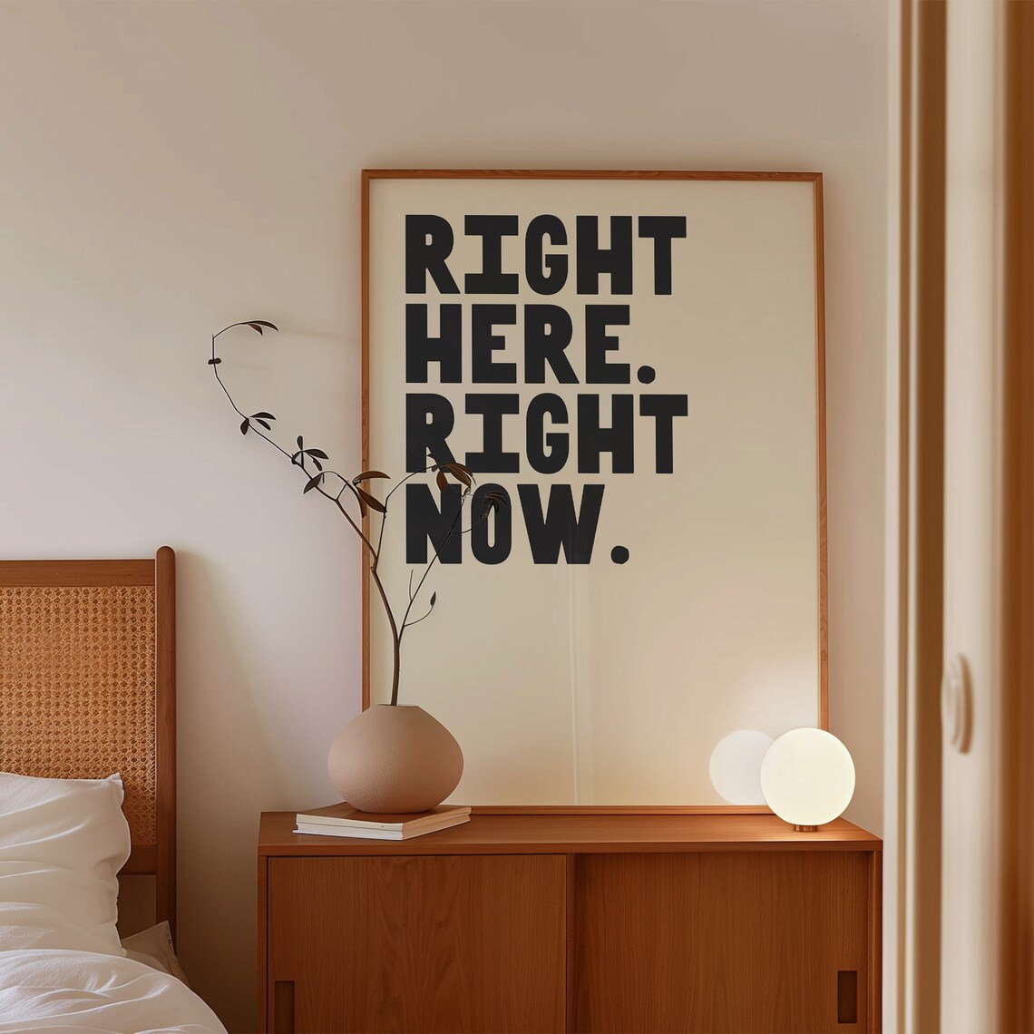 Right Here Right Now Music Lyric Poster Inspirational Typography Print Wall Art A124 - Image 2