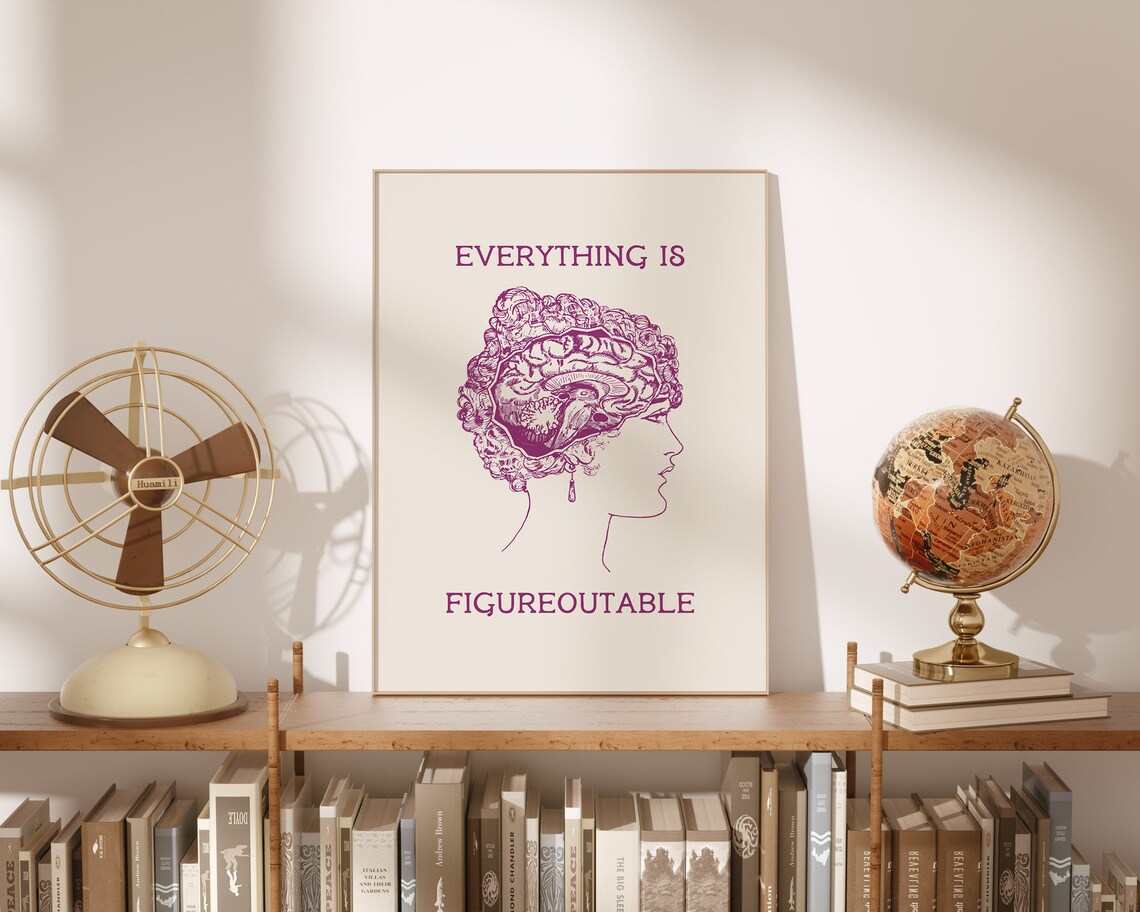 Everything Is Figureoutable Office Decor, Poster Print - Image 2