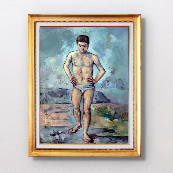 Paul Cezanne The Bather 1885 Fine Art Glice Sku 0230