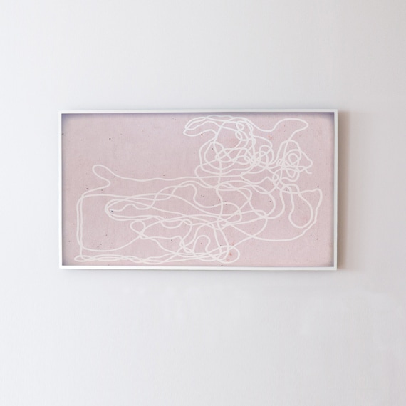 Modern Abstract Line Art, Frame TV Poster Print