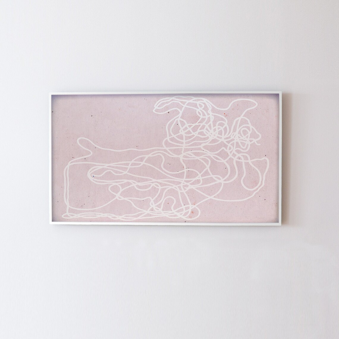 Modern Abstract Line Art, Frame TV Poster Print