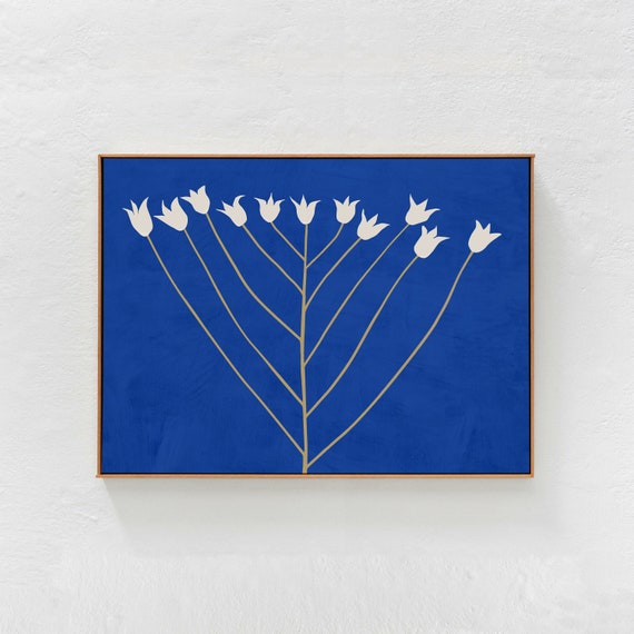 Abstract Flower Scandi Modern Art Poster