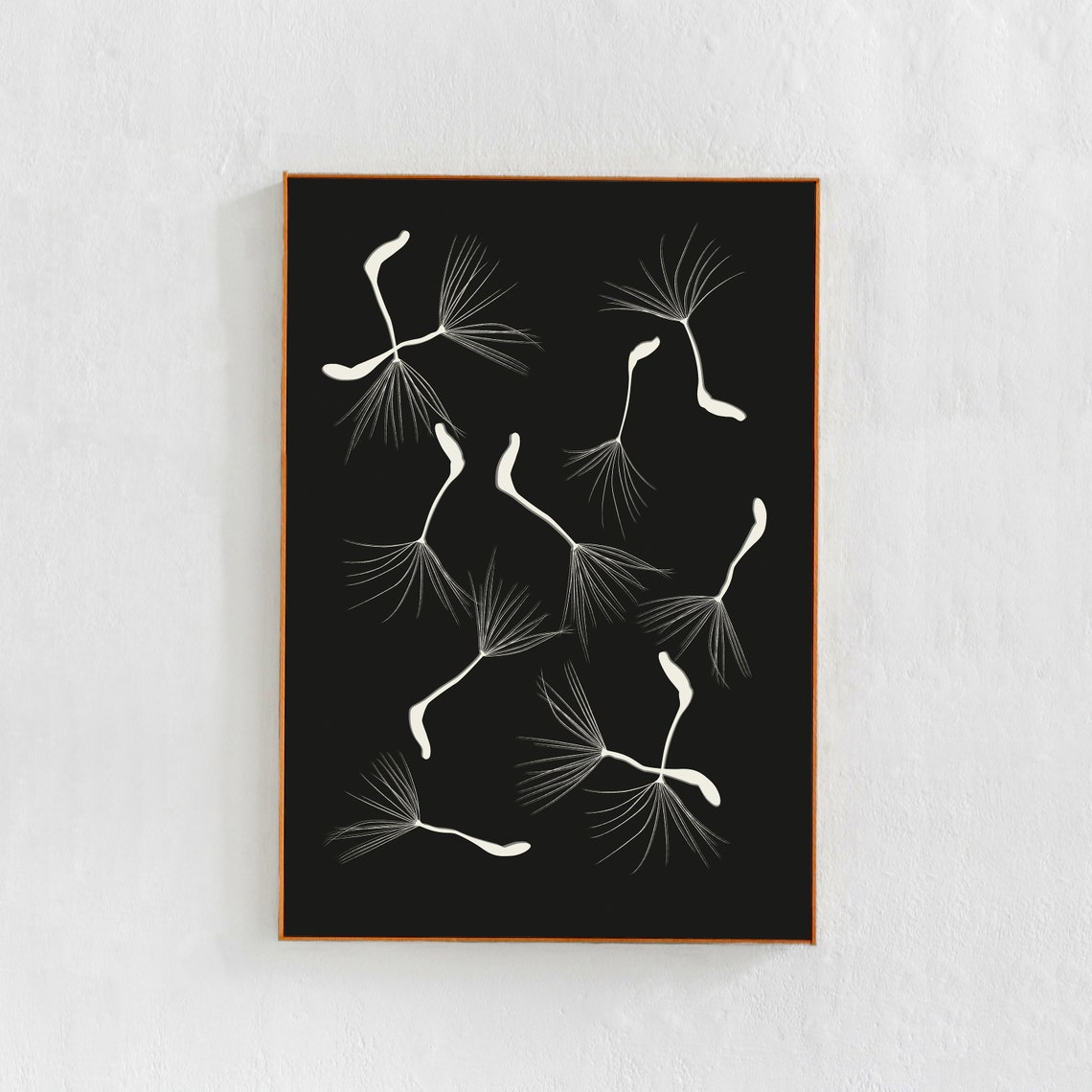 Dandelion Botanical Artwork, Wall Art Print
