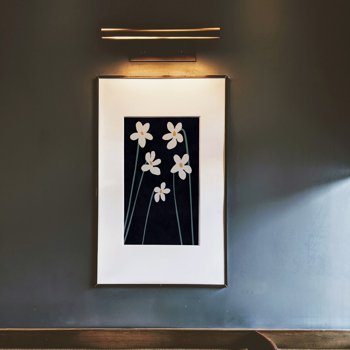 Spring Flowers Modern Scandi Boho Floral Art Print - Image 2