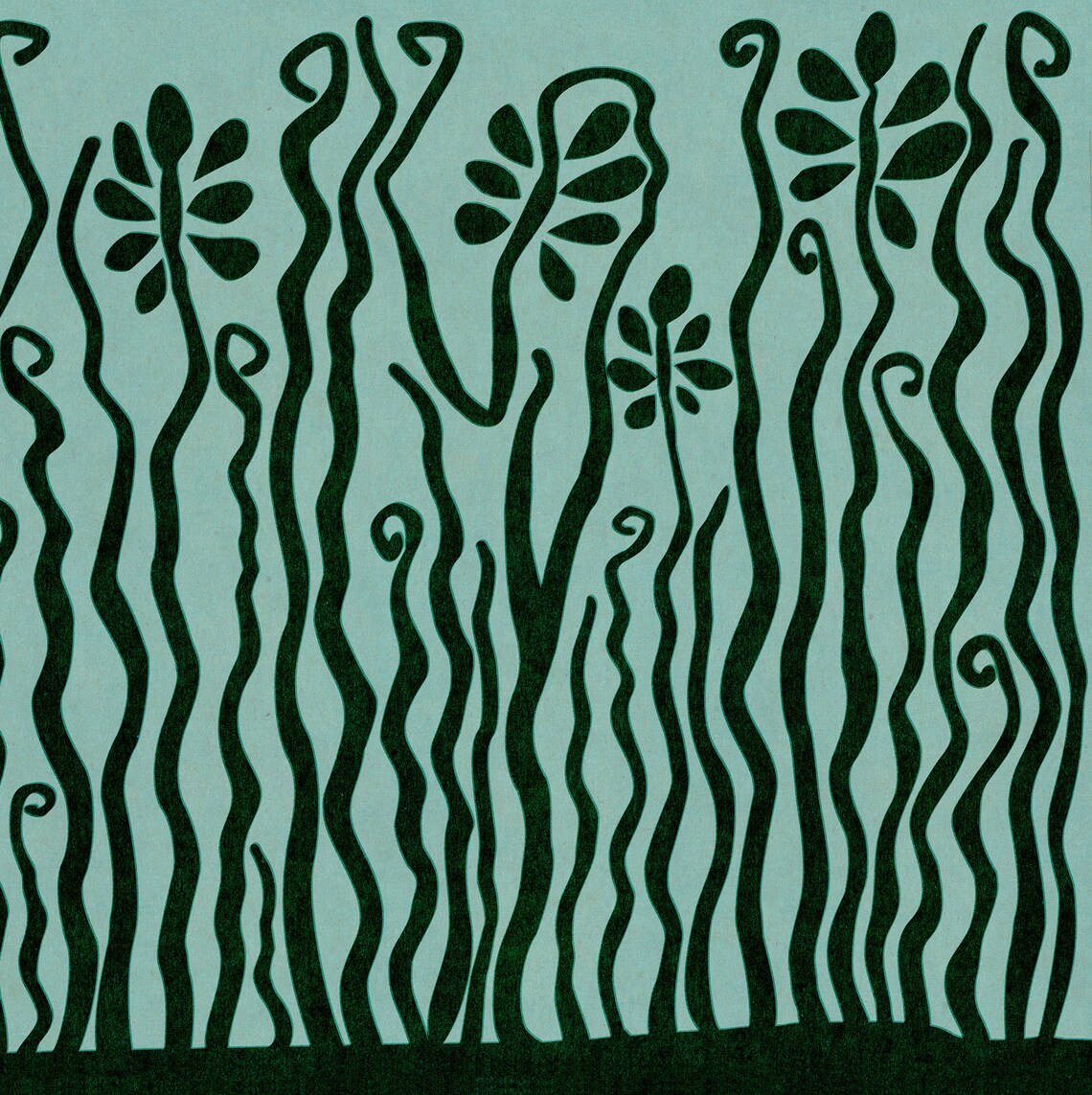 Green Boho Wall Art, Bohemian Jungle Illustration - Image 3