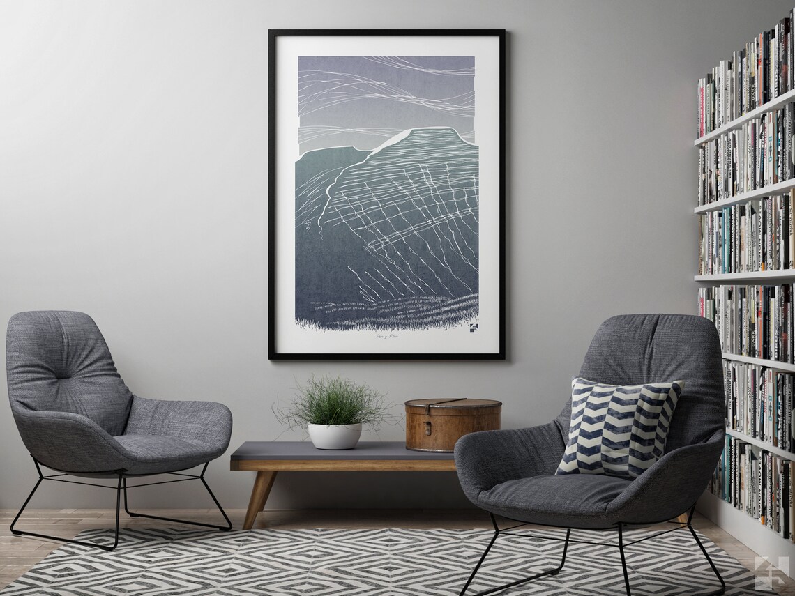 Pen Y Fan, Brecon Beacons Wales Travel Poster - Image 3