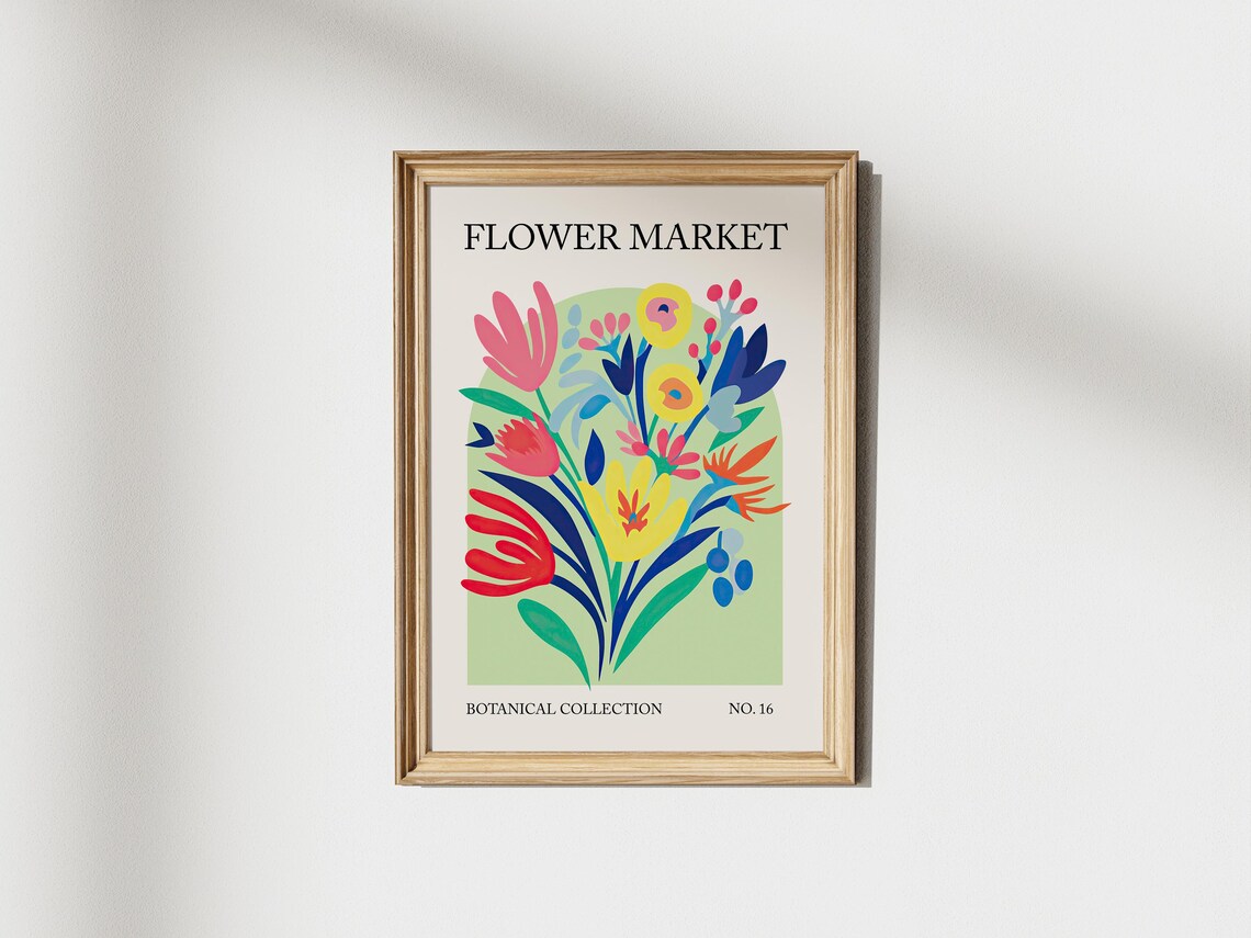 Flower Market Botanical Collection No 16 Colorful Bouquet Poster - Image 3