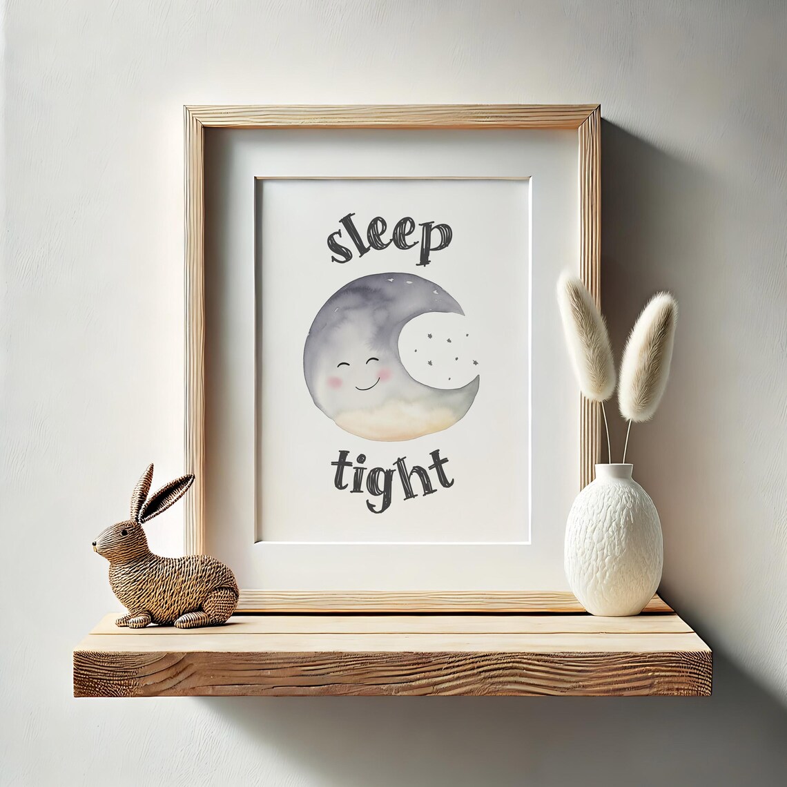 Nursery Moon Poster, Baby's Room Wall Art - Image 2
