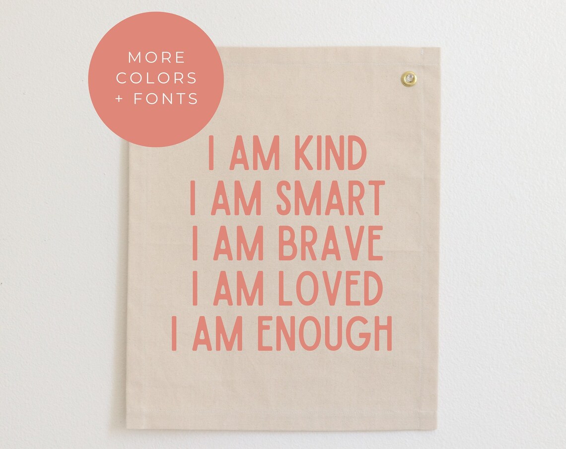 Affirmations For Kids Nursery Quote Art Print