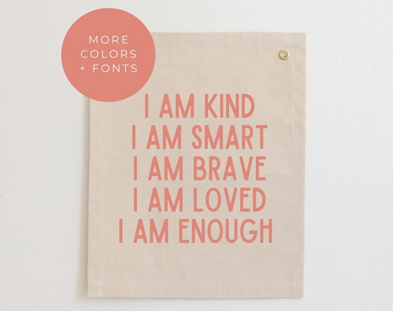 Affirmations For Kids Nursery Quote Art Print