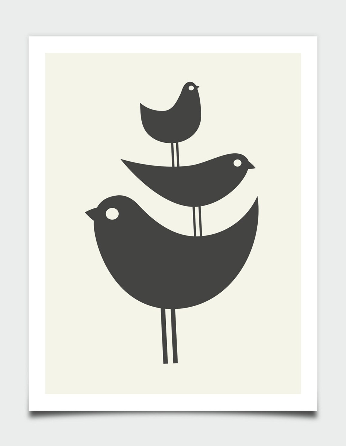 Mid-Century Modern Geometric Wall Art Print - Image 3