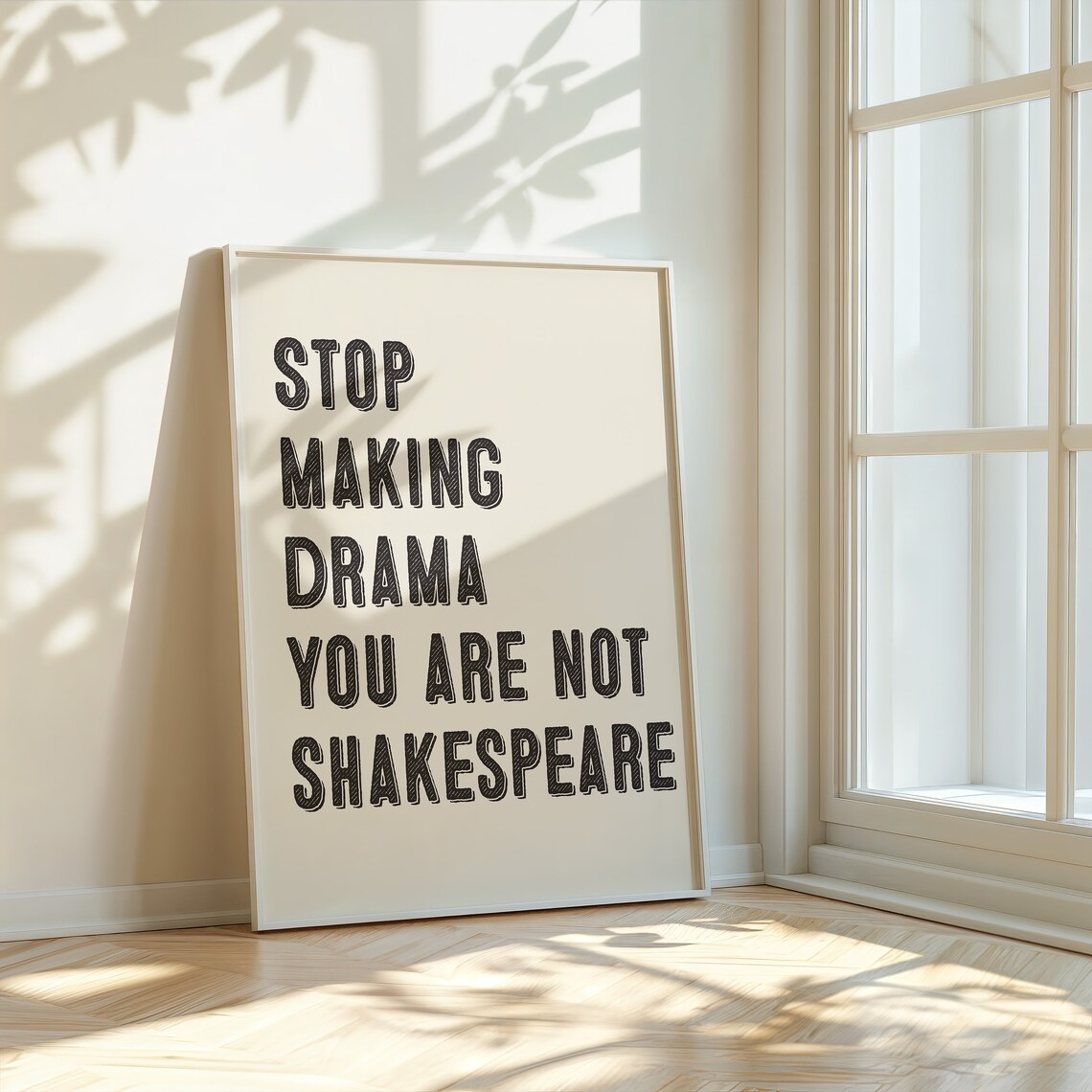 Stop Making Drama Retro Dorm Bedroom Decor